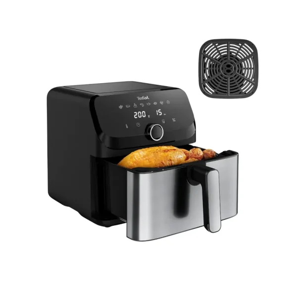 سرخ کن بدون روغن تفال مدل  EY855 استیل - تصویر 2