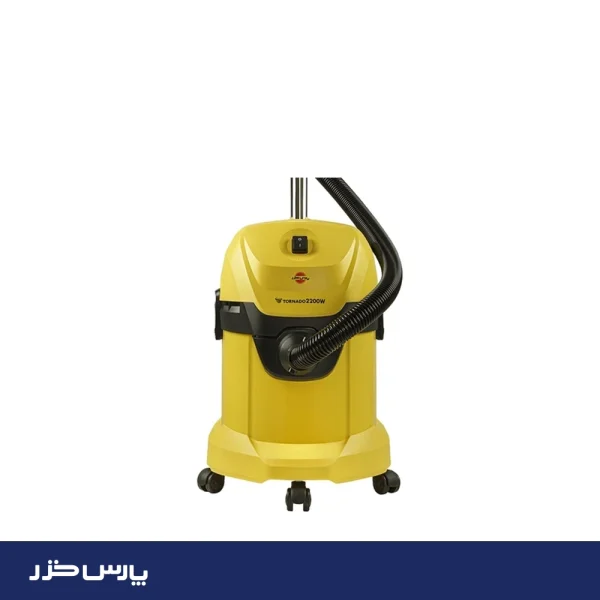 جاروبرقی سطلی پارس خزر مدل tornado 2200WD آب و خاک مشکی - تصویر 1