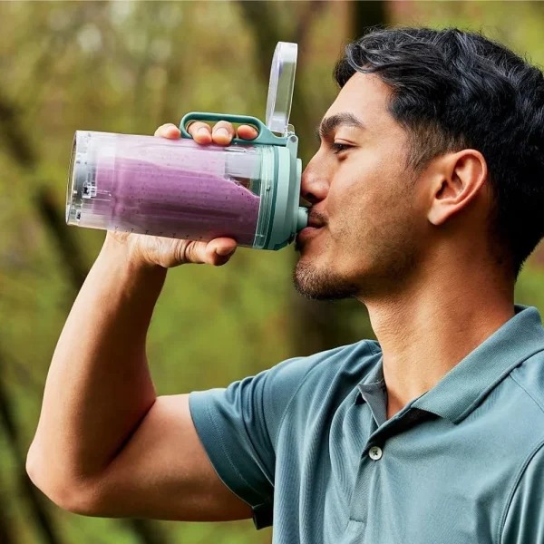 شیکر شارژی نینجا مدل BC251 سبز فیروزه ای - تصویر 3