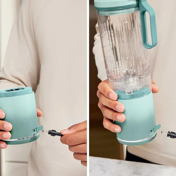 شیکر شارژی نینجا مدل BC251 سبز فیروزه ای - تصویر 6