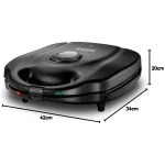 ساندویچ ساز بلک اند دکر مدل TS4130-B5 - تصویر 2