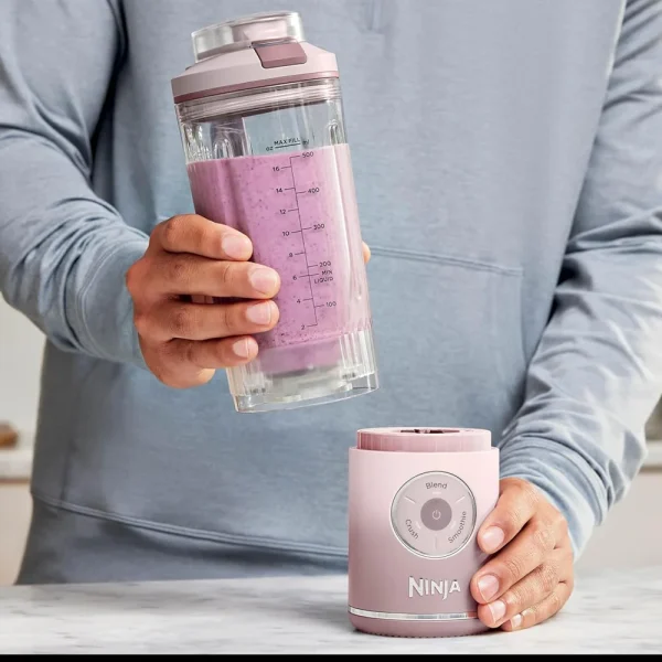 شیکر شارژی نینجا مدل BC251 صورتی ملایم - تصویر 4