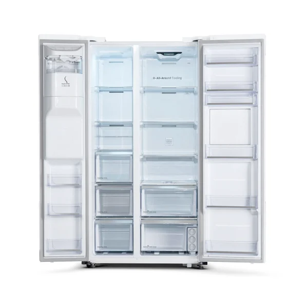 یخچال فریزر پایین 22 فوت هیمالیا مدل اونیکس ONYX سفید چرمی هوم باردار - تصویر 2