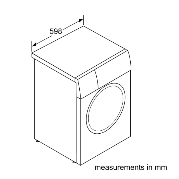 ماشین لباسشویی بوش سری هشت 9 کیلویی مدل WGB244A0 - تصویر 2