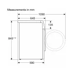 ماشین لباسشویی بوش سری هشت 9 کیلویی مدل WGB244A0 - تصویر 6
