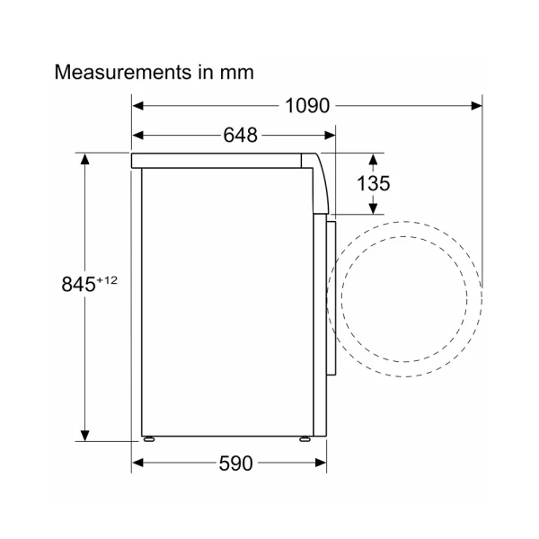 ماشین لباسشویی بوش سری هشت 9 کیلویی مدل WGB244A0 - تصویر 6