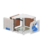 کولر پلیمری سلولزی نیرو تهویه البرز 15000 مدل NTAC3/150F روبروزن - تصویر 3