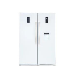 یخچال فریزر دوقلو هیمالیا 36 فوت مدل آیس پول سفید چرمی