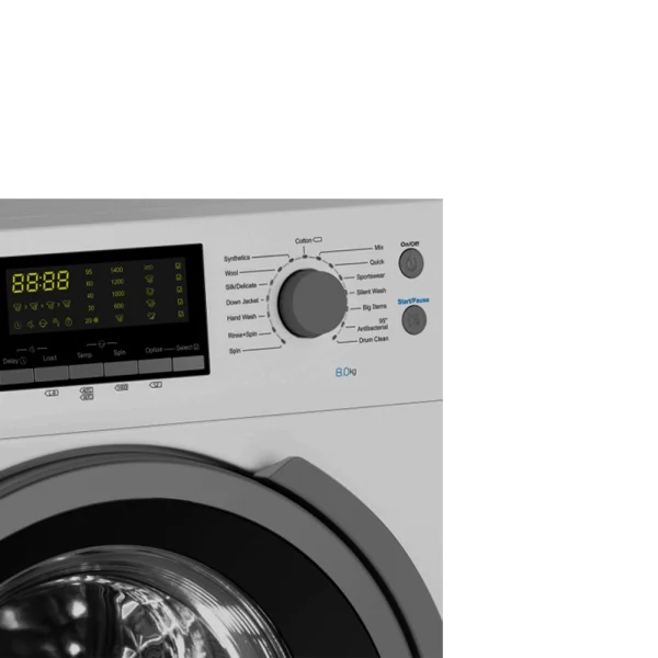ماشین لباسشویی هایسنس 8 کیلویی مدل WFH8012DS - تصویر 3