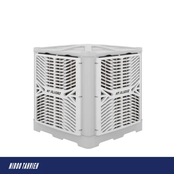 کولر پلیمری سلولزی نیرو تهویه البرز 30000 مدل TYPHOON6/300D پایین زن - تصویر 1