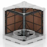 کولر پلیمری سلولزی نیرو تهویه البرز 30000 مدل TYPHOON6/300D پایین زن - تصویر 4