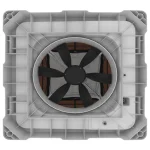 کولر پلیمری سلولزی نیرو تهویه البرز 25000 مدل TYPHOON6/250U بالازن - تصویر 3