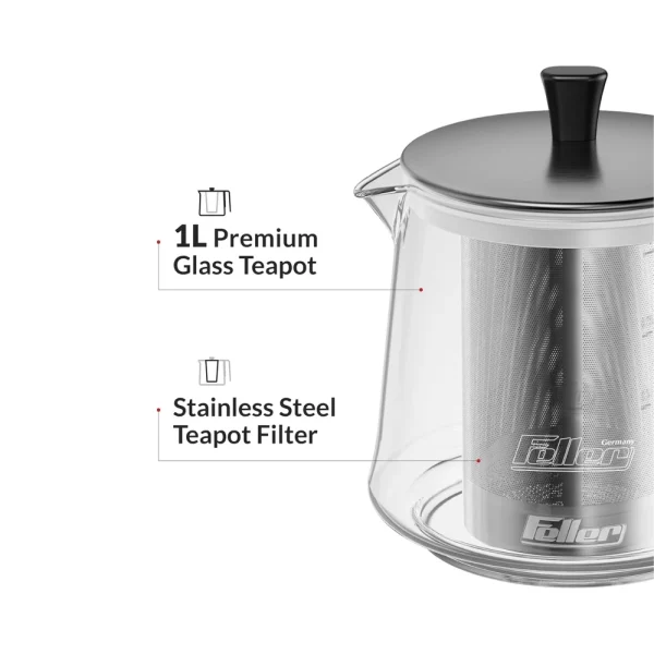 چای ساز فلر مدل TS380 مشکی - تصویر 2