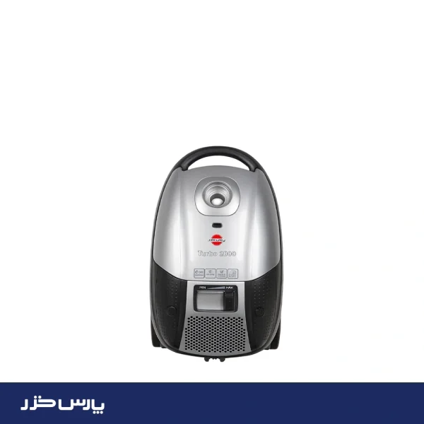 جاروبرقی پارس خزر مدل Turbo2000 کروم نقره ای - تصویر 1